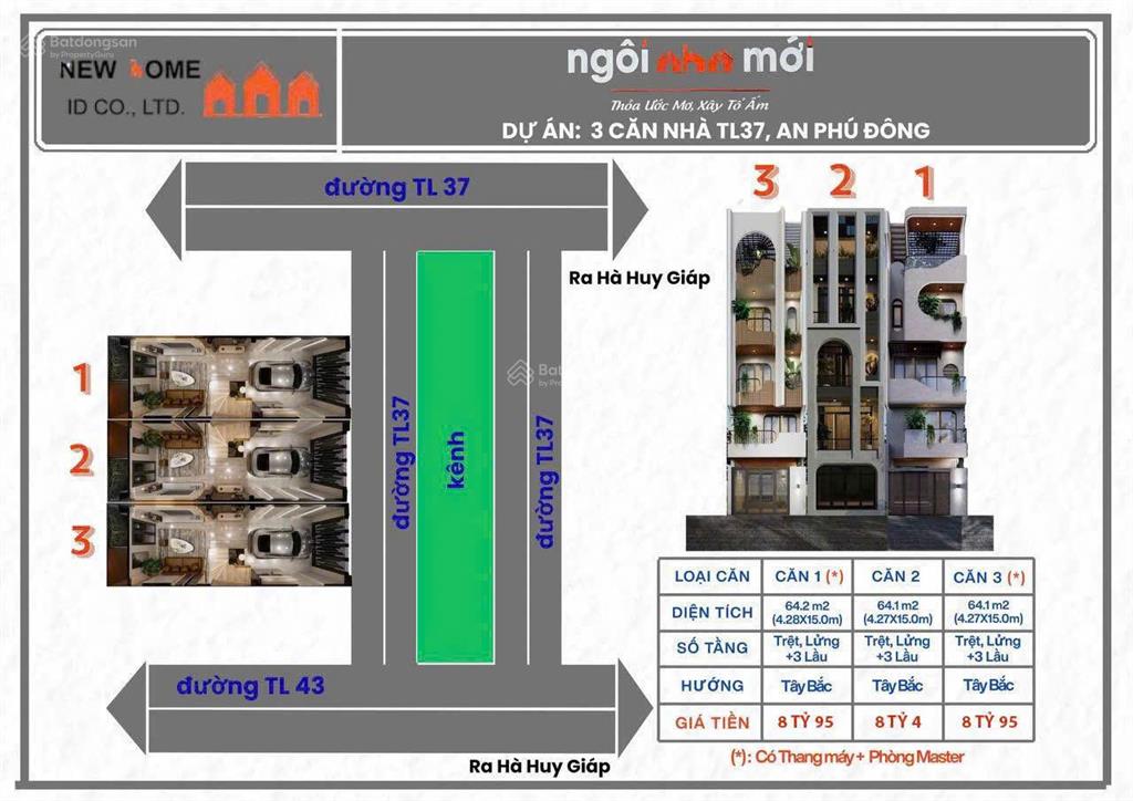 Bán nhà mặt phố tại thạnh lộc 37, 8,1 tỷ, 65 m2, chính chủ hot!