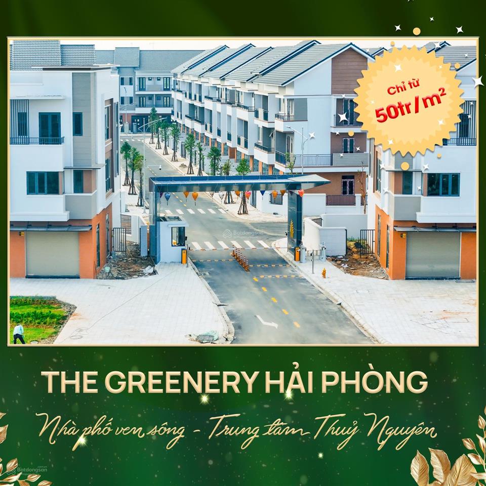 Bán nhà liền kề the greenery hải phòng, 4,95 tỷ, 88m², chính chủ