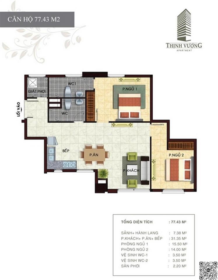 Siêu phẩm để ở hoặc đầu tư chung cư thịnh vượng quận 2 77m 2pn giá chỉ nhỉnh 4 tỷ