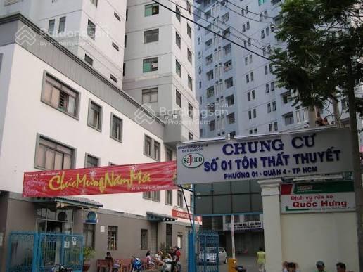 Cho thuê căn hộ chung cư tôn thất thuyết, tốt tôn thất thuyết, p1, quận 4. 60 m2, 2pn, 1wc nhà đẹp