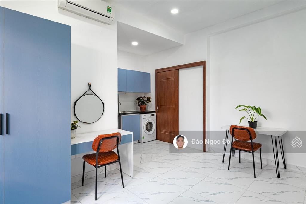 Căn hộ mới xây 100% full nội thất  máy giặt riêng, ban công, cửa sổ  trường chinh, phan văn hớn
