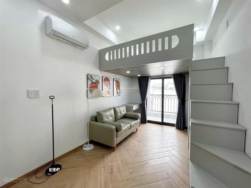 Căn hộ mới xây full nội thất, ban công, máy giặt riêng, ngay cầu tham lương, phan văn hớn
