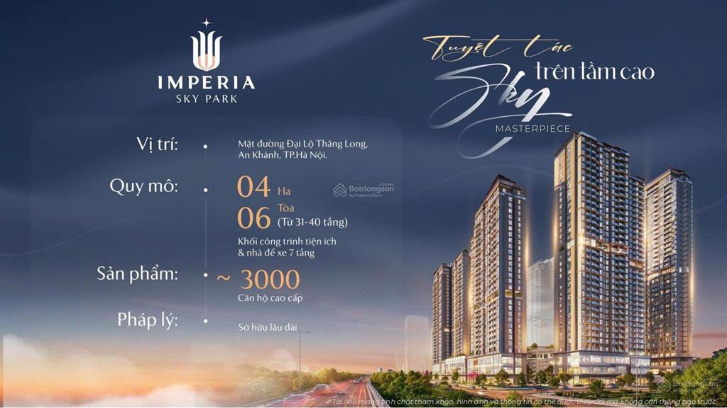 Tất tần tật thông tin dự án imperia sky park (mik an khánh) sẽ mở bán tháng 3/2026.  0945 328 ***