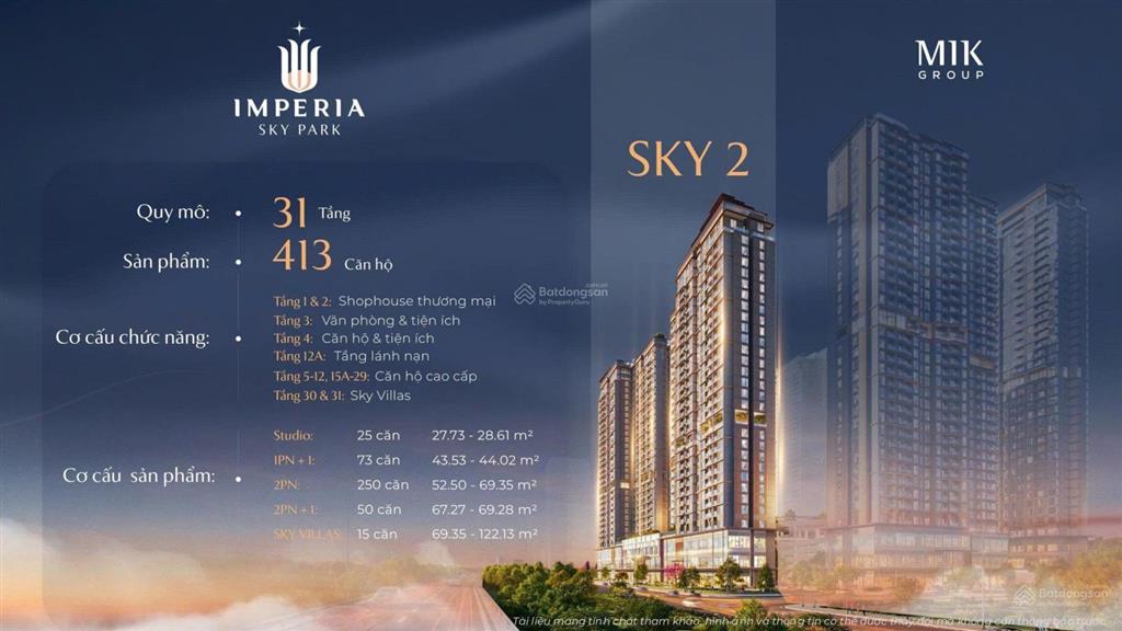 Tất tần tật thông tin dự án imperia sky park (mik an khánh) sẽ mở bán tháng 3/2026.  0945 328 ***