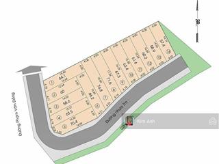 Duy nhất 1 lô! hạ 600tr bán gấp 64m2 đất cách mặt đường phạm văn đồng 30m, đường 8m có vỉa hè