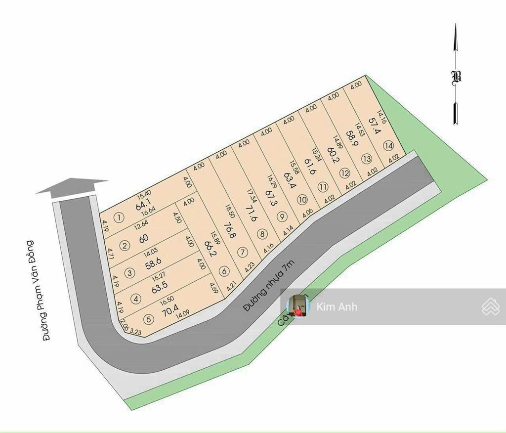 Hàng đầu tư! bán nhanh 68m2 đất sát phạm văn đồng, đường 8m có vỉa hè. cách phạm văn đồng 50m