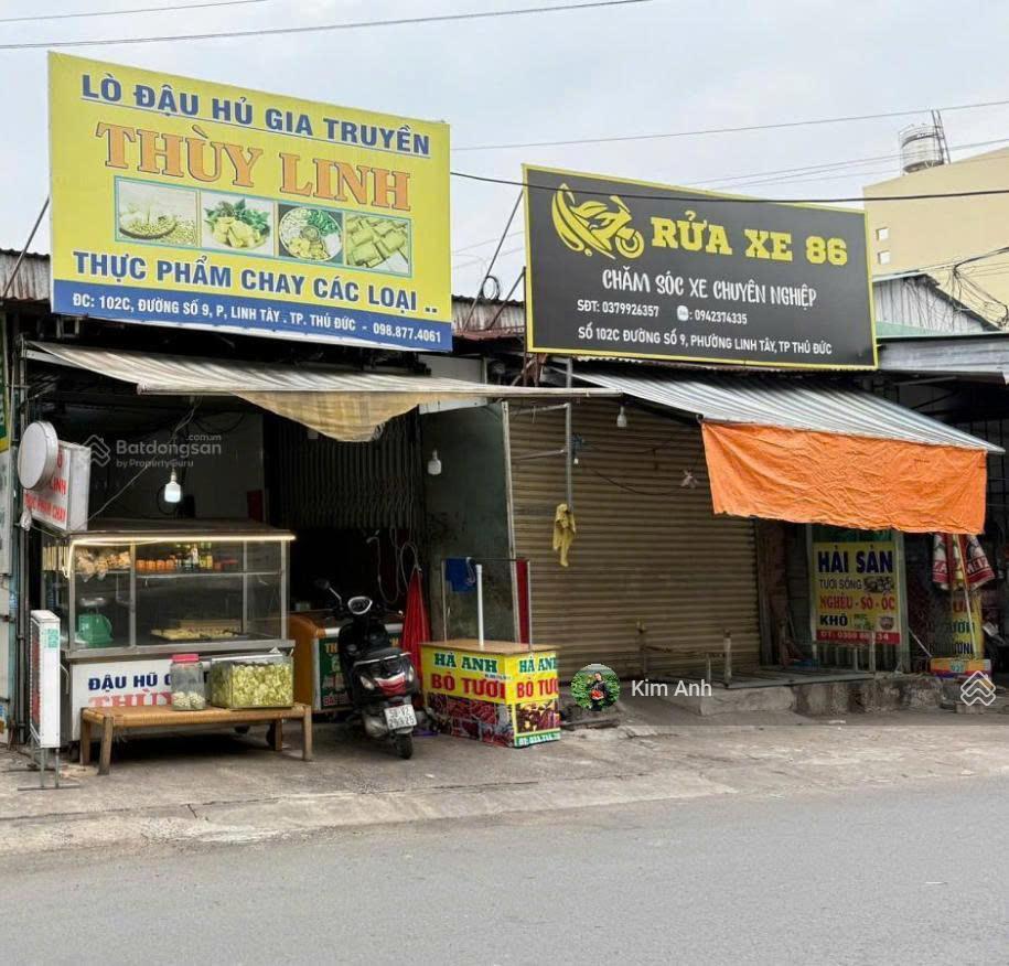 Mặt tiền đường số 9 p. linh tây, 298m2 (ngang 8 x 37.5m) thổ cư 100%
