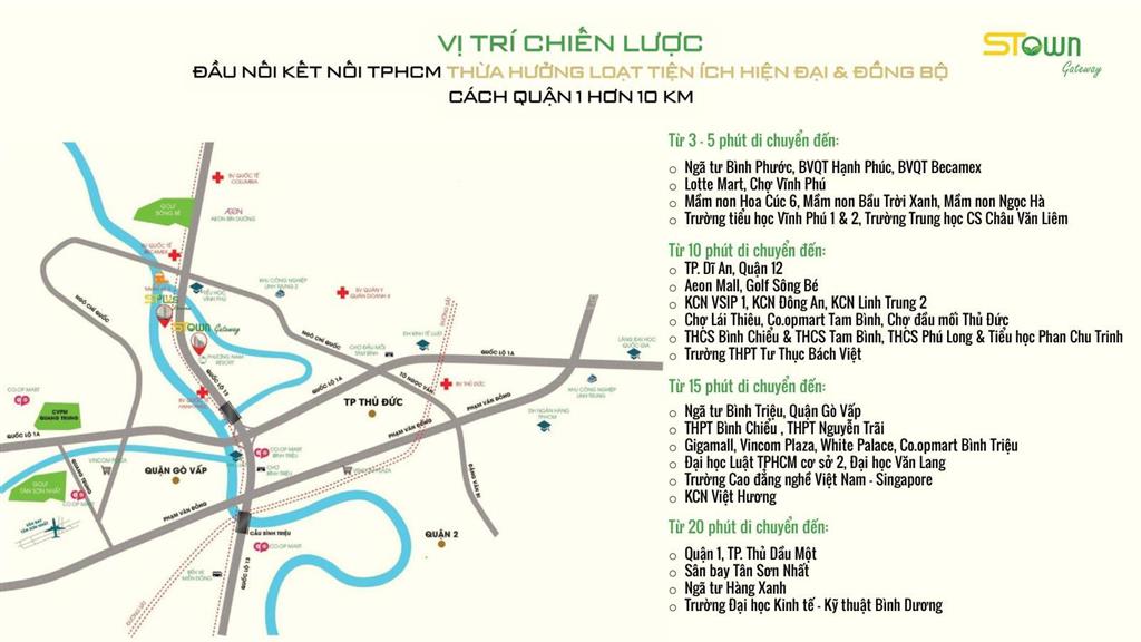 Căn hộ stown gateway ngay mặt tiền ql13, 2pn tt 168 tr nhận nhà ngay. giá trực tiếp cđt 0704 898 ***