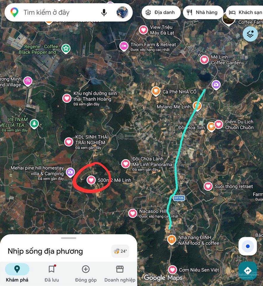 500m2 đất nam ban  lâm hà  ven đà lạt chỉ 390tr full giá (bao thuế phí), shr (đl3)