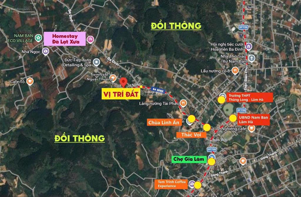Bán đất ngay chùa linh ẩn nam ban  cách 900m, view đẹp, giá chỉ 580 triệu, sẵn 103m2 thổ cư (lđ8)