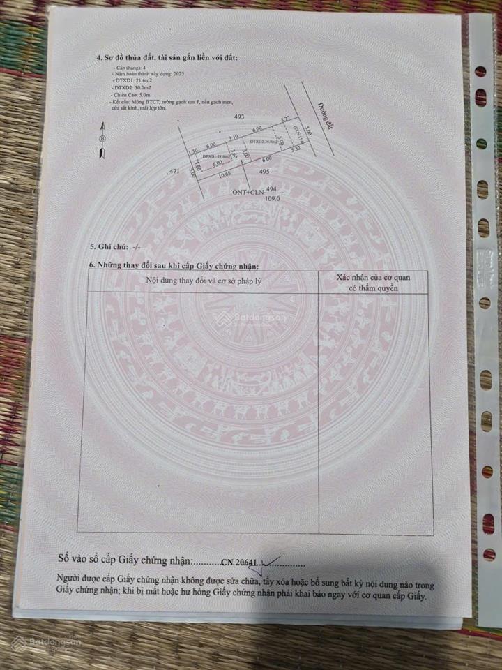 Bán nhà riêng tại đường số 3, ấp đá hàng, 1,75 tỷ, 110m2