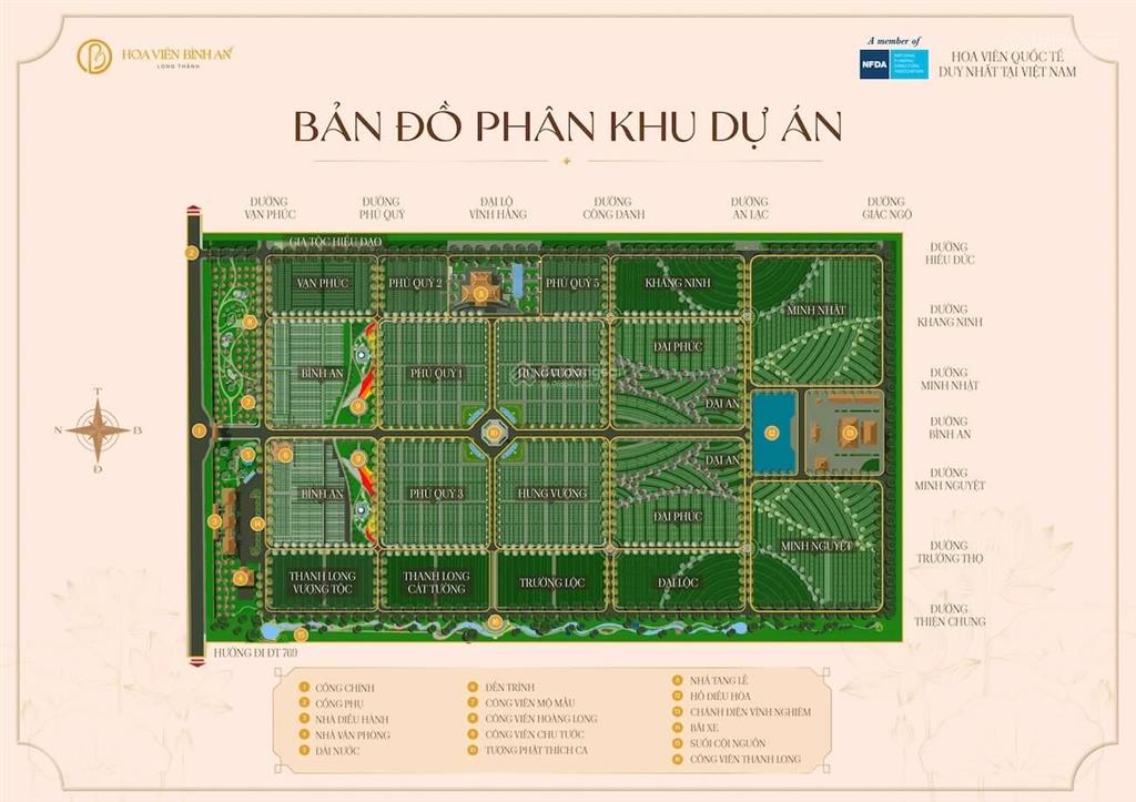 Nhượng lại lô mộ gia tộc đẹp tại hoa viên bình an