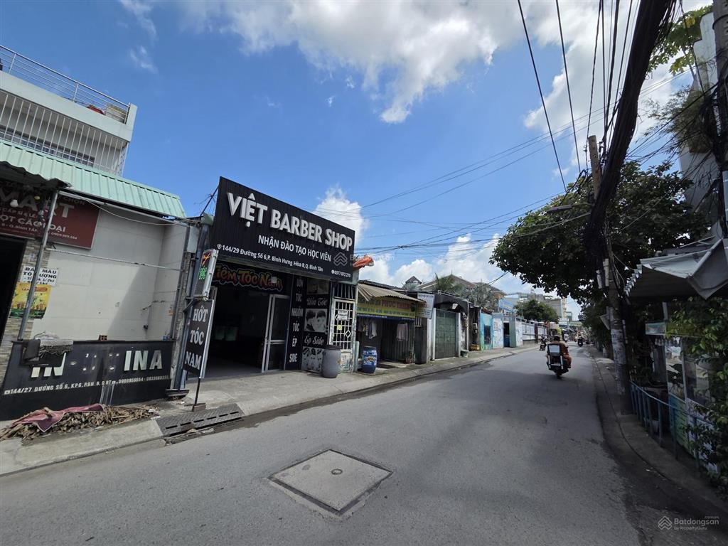 Ngộp bank  mtkd sầm uất đường số 6 sát chợ bình thành, lk56  6,3x45m  3 tầng  nở hậu