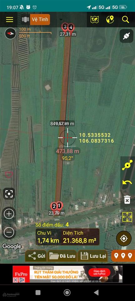 Bán đất tại ấp kênh văn phòng, 16 tỷ, 40.000 m2 (4 mẫu)/40 công đất