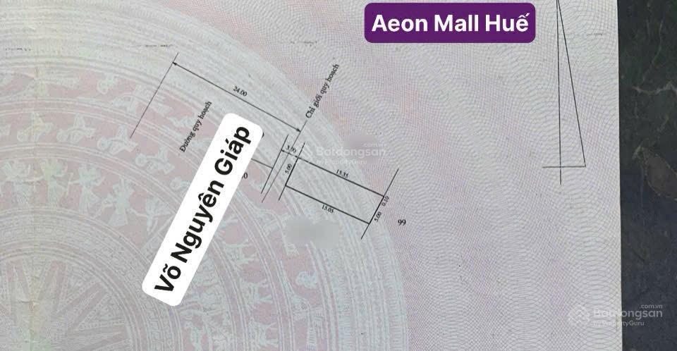 Bán mặt tiền võ nguyên giáp cạnh aeon mall giá tốt hàng hiếm. cách aeon mall chỉ 50m. 76m2 ngang 5m