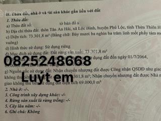 Cần bán 73ha đất mỏ sát cầu tư hiền ,phú lộc cho phép khai thác khoáng sản cần tìm chủ mới
ngay mặt