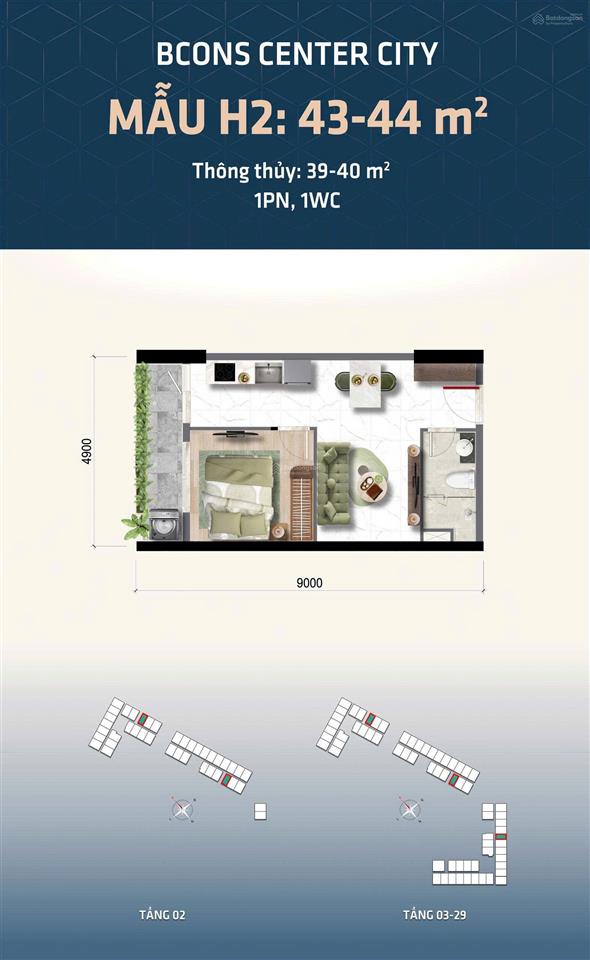 Rổ hàng hot bcons center city, tt 150 triệu kí hđ cọc, căn 1pn 2.4 tỷ  2pn 2.8 tỷ, chiết khấu cao