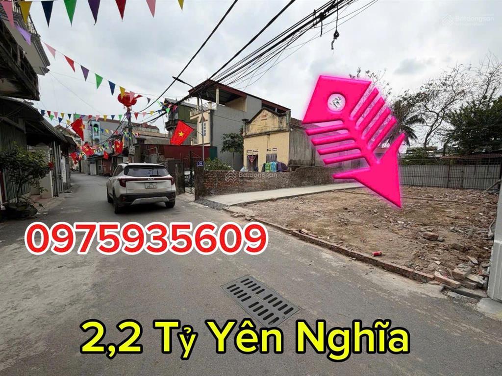 Bán gấp đất yên nghĩa 2,2 tỷ bao pháp lý, nằm sát debot metro 2a, sát trường cấp 2 và ubnd phường