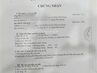 Bán nhà phú nhuận, 82m2, 2 tầng, 6 phòng ngủ khép kín cho thuê 40triệu/tháng, sổ nở hậu chỉ 8.5 tỷ