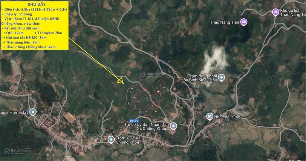 Chính chủ bán 6,5 ha đất có 3500m2 thổ cư tại vân hồ