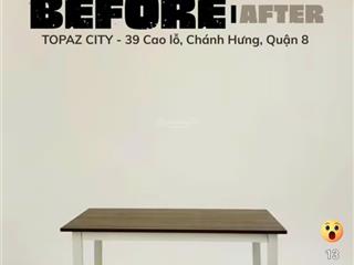 Chỗ ngồi làm việc 13 người ở trung tâm sài gòn tại topaz city q8. xuất thuê 2,5 tr/th