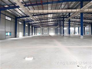 Cần cho thuê 3000m2 mới xây dựng trong kcn quế võ bắc ninh đầy đủ pccc, giấy tờ đầy đủ