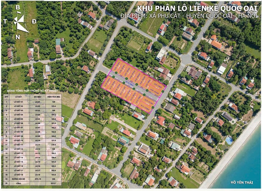 Bán đất 100m2, giá 27 triệu / m2 tại đường cây lim, xã phú cát, huyện quốc oai, hà nội