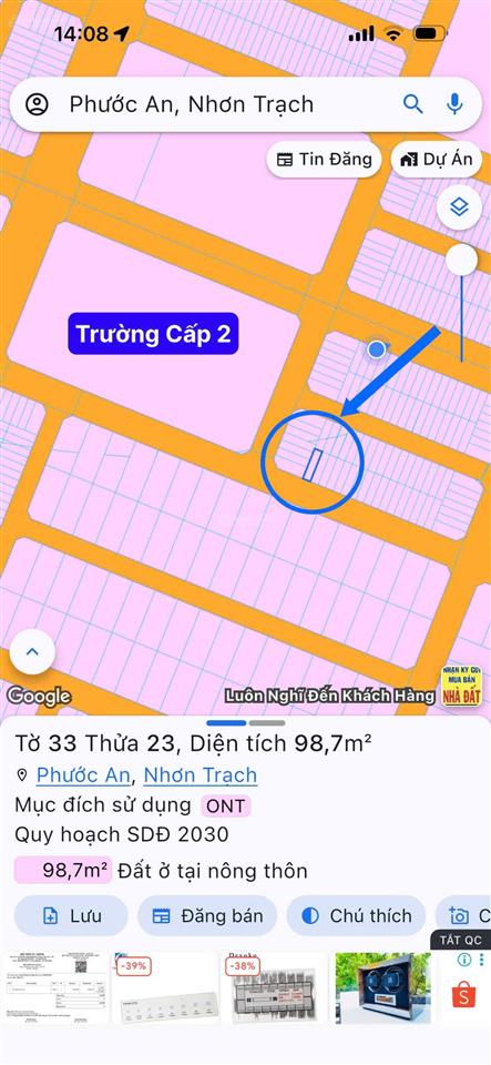 Bán lô đất dự án xdhn np35 ô 18  lô đất gần đường 26m