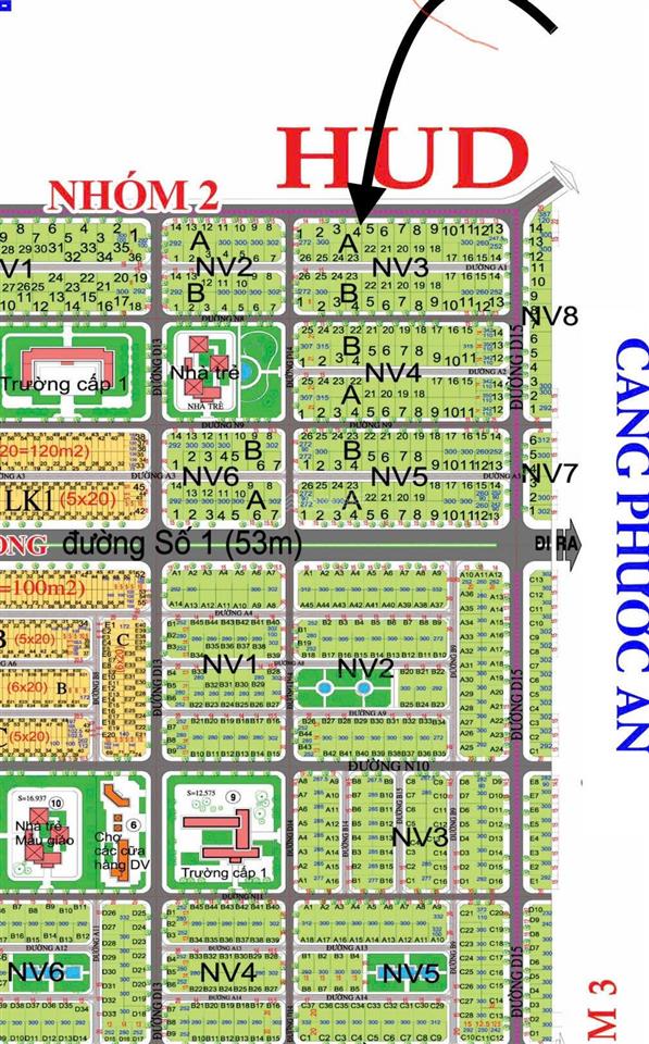 Bán lô đất dự án dự án hud đường 16m thông dài 300m2