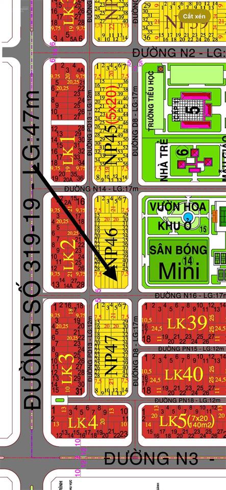 Bán lô đất np 46  diện tích 104,5m2
1 sẹc nguyễn văn cừ, giá tốt đầu tư