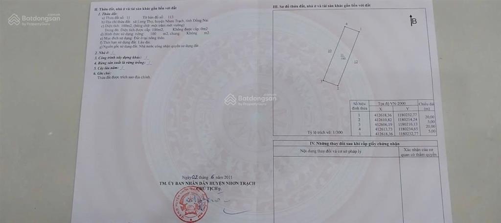 Bán nhanh lô đất mặt sau lê hồng phong chỉ 1ty200 dự án hud nhơn trạch