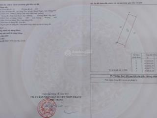Bán nhanh lô đất mặt sau lê hồng phong chỉ 1ty200 dự án hud nhơn trạch