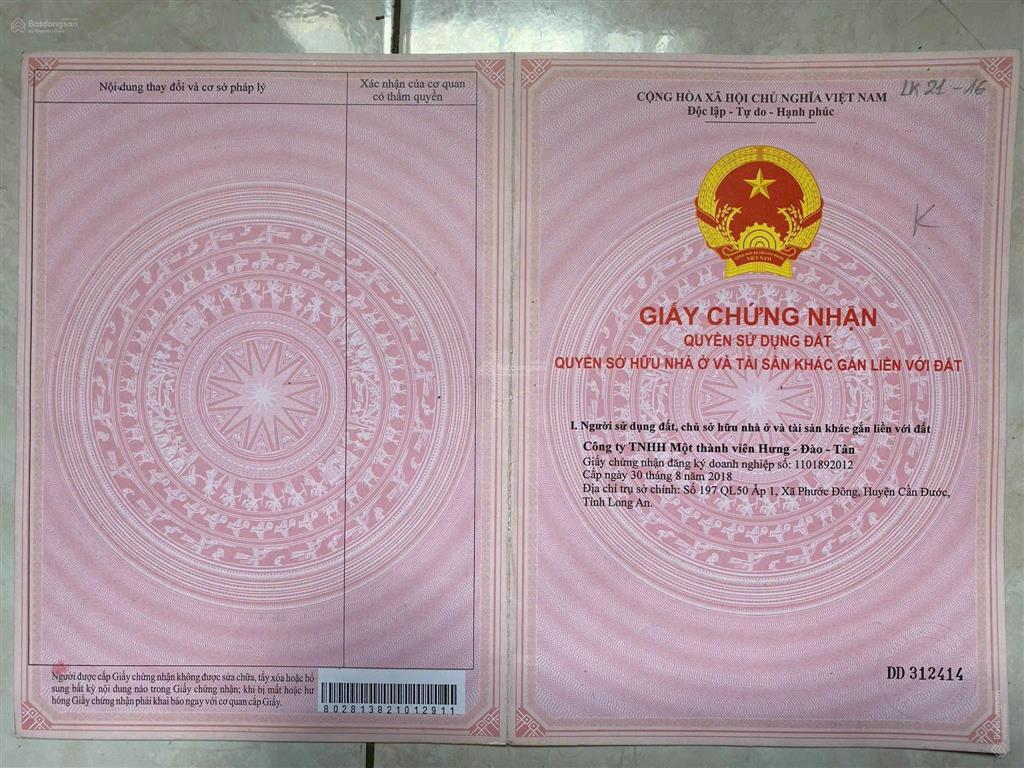 Chính chủ bán lô góc đất xã tân lân, huyện cần đước, long an. dt 165.2m2.  0934 188 ***