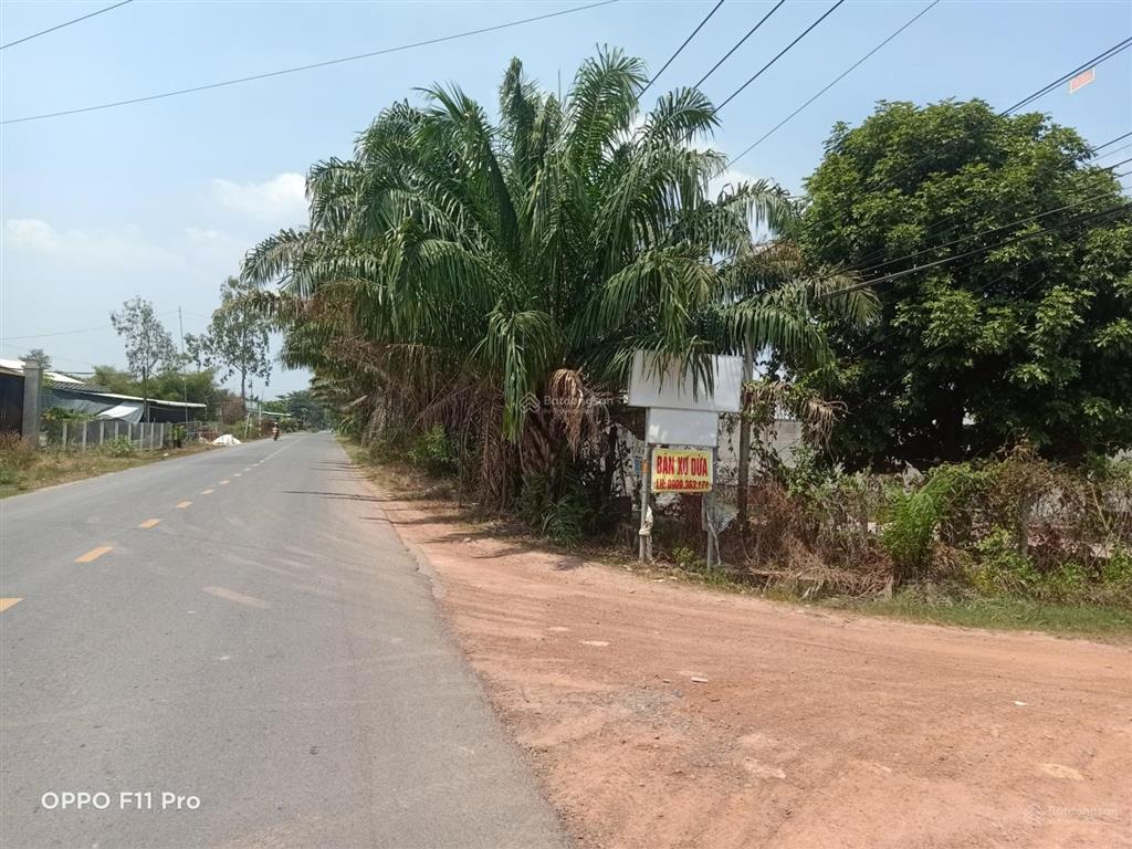 Bán lô đất 2 mặt tiền đường lớn hl2, tx trảng bàng, tây ninh giáp tphcm, đường phụ bên hông 8m