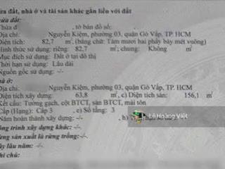 Hàng siêu hiếm  biệt thự ngang 7.3m  nguyễn văn công  xe hơi thông giá siêu rẻ