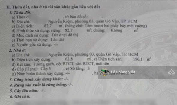 Chỉ 4.39 tỷ  có ngay nhà nguyễn thái sơn  56m2 đất  đang cho thuê  3 phòng ngủ