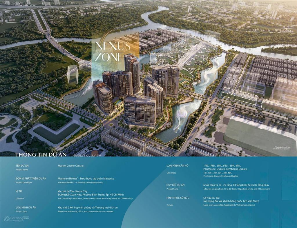 Cần bán căn 1 phòng ngủ  view soho sầm uất tại the global city