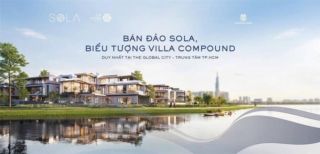 Biệt thự đơn lập sola mặt sông siêu hiếm