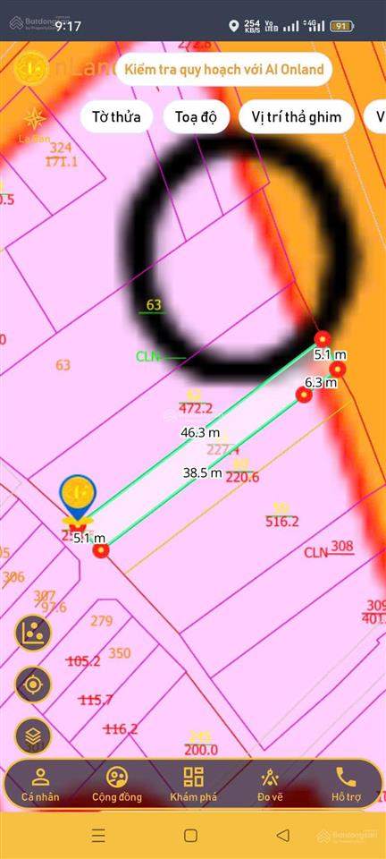 Bán lô đất 2 mặt tiền đường trước sau đường nguyễn tất thành, giá chỉ 30tr/m2