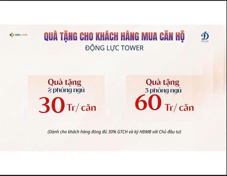 Căn hộ 2pn, 70m2 tại động lực tower, giá  dự kiến 115 triệu/m2.  0817 936 ***