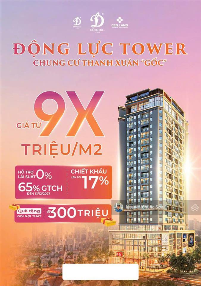 Bán cc động lực tower, 7,282 tỷ, 72,96m2, view đẹp, chính chủ