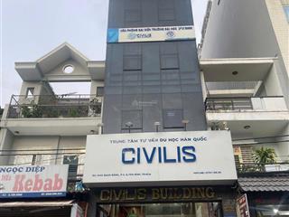 Cho thuê tòa nhà mặt tiền đường bạch đằng, dt 5x20 1 hầm 1 trệt 5 lầu