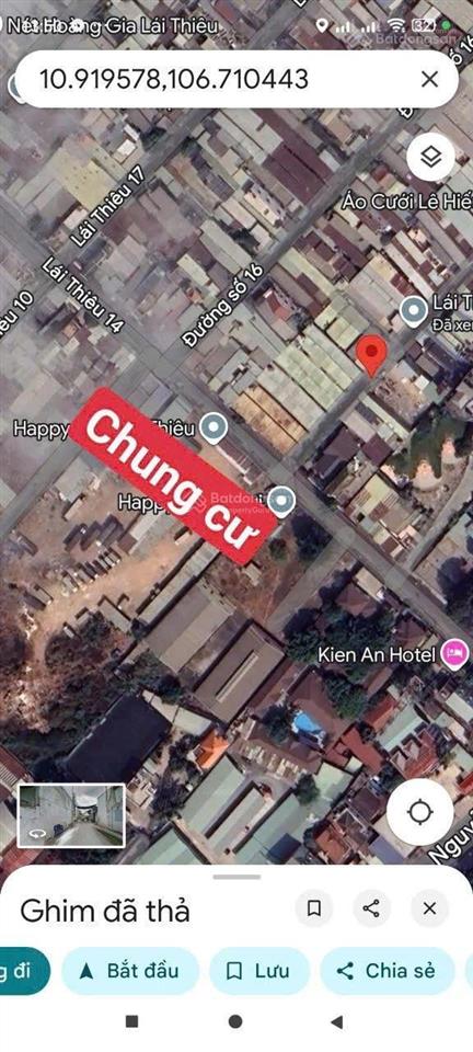 Cần bán nhanh lô đất đẹp phường lái thiêu tp. hcm