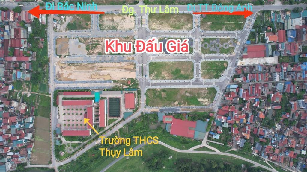 Bán 80m2 đất đấu giá thụy lâm, thư lâm, đông anh, hà nội
