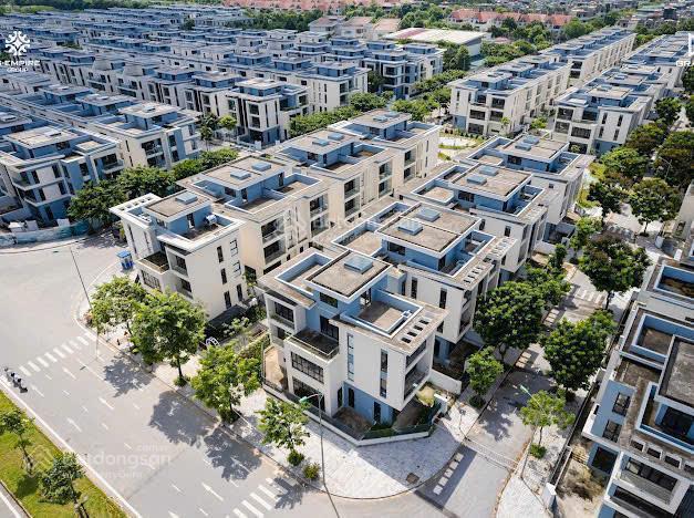 Biệt thự song lập an quý villa 180m2  view công viên, hồ điều hòa  vị trí đẹp kđt nam cường