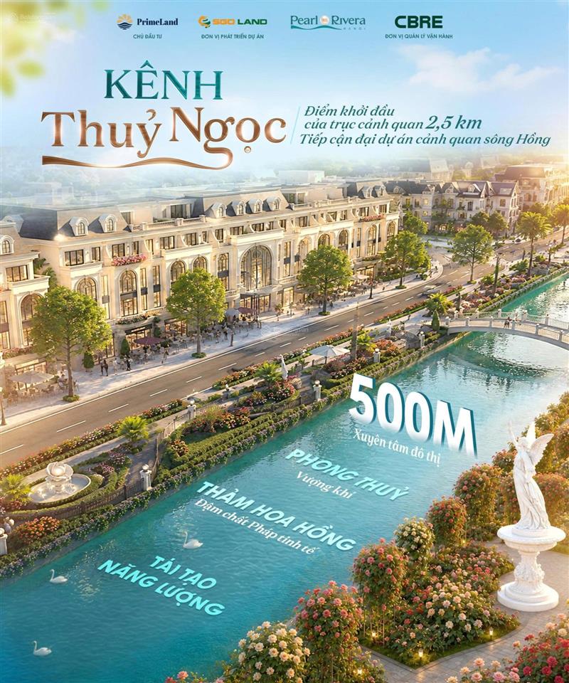 Nhận booking sớm liền kề pearl rivera hà nội  giữ chỗ đẹp, giá f0 từ chủ đầu tư