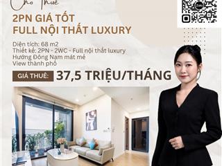 Cho thuê 3pn full nội thất lumiere riverside thảo điền 37,5 triệu/tháng
