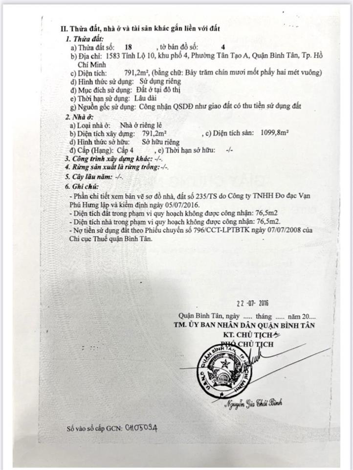 Bán nhà mặt tiền tại , đường tỉnh lộ 10, 106,4 tỷ, 2340m2