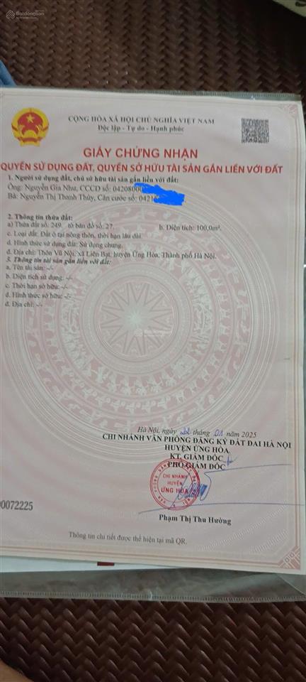 Chính chủ bán đất mặt đường đẹp, giao thông thuận tiện, sẵn sổ giao dịch