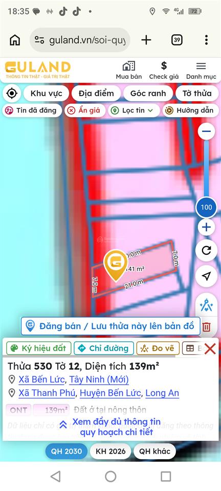 Đất đẹp full thổ cư, tiện xây dựng (đã có điện nước)